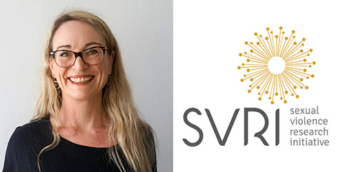 Photo of Elizabeth Dartnall and the SVRI logo